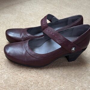 Abeo Bio System Rebeka Mary Jane Burgundy Leather Women's  Size 10